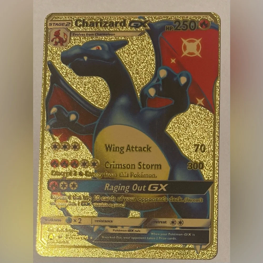 Pokemon | Games | Gold Foil Charizard Gx | Poshmark